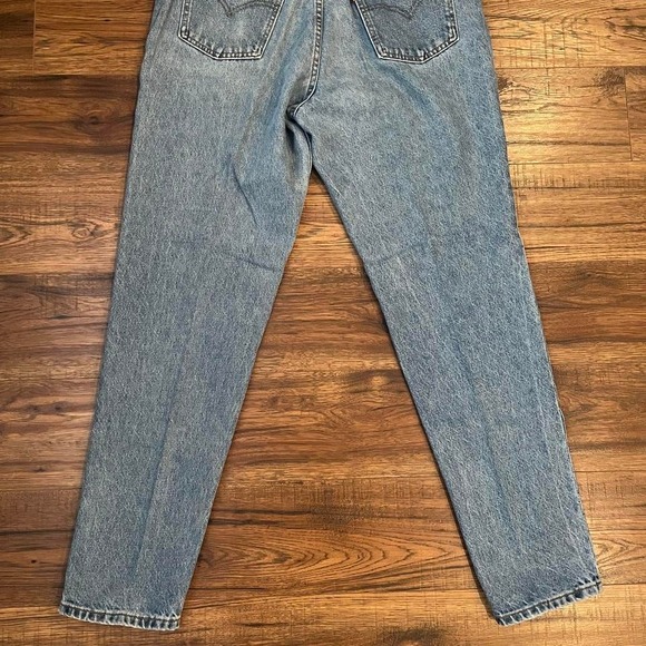 Vintage 80s‎ Blue Levis Orange Tab Women 34 High Waisted Tapered Leg Denim Jeans - Picture 5 of 8